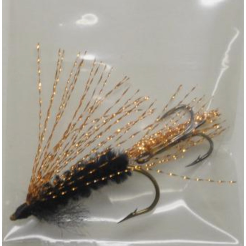 Custom Angler KOKANEE FLY, BLACK AND GOLD